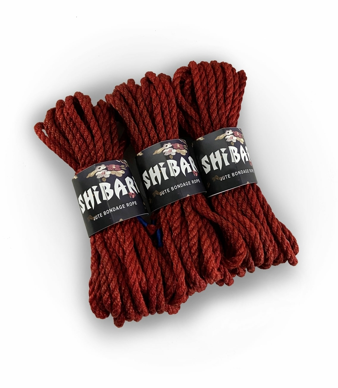 Джутовая веревка для Шибари Feral Feelings Shibari Rope, 8 м красная, фото №3