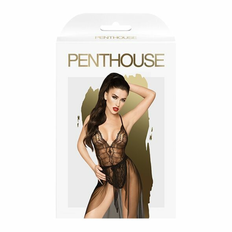 Комплект боди и юбка Penthouse - Best Foreplay Black M/L, фото №4