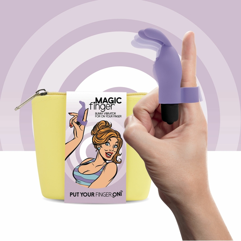 Вибратор на палец FeelzToys Magic Finger Vibrator Purple, фото №2