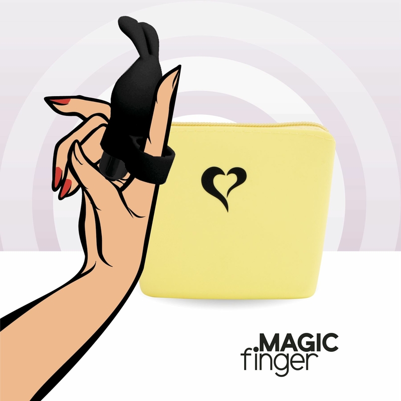 Вибратор на палец FeelzToys Magic Finger Vibrator Black, фото №5