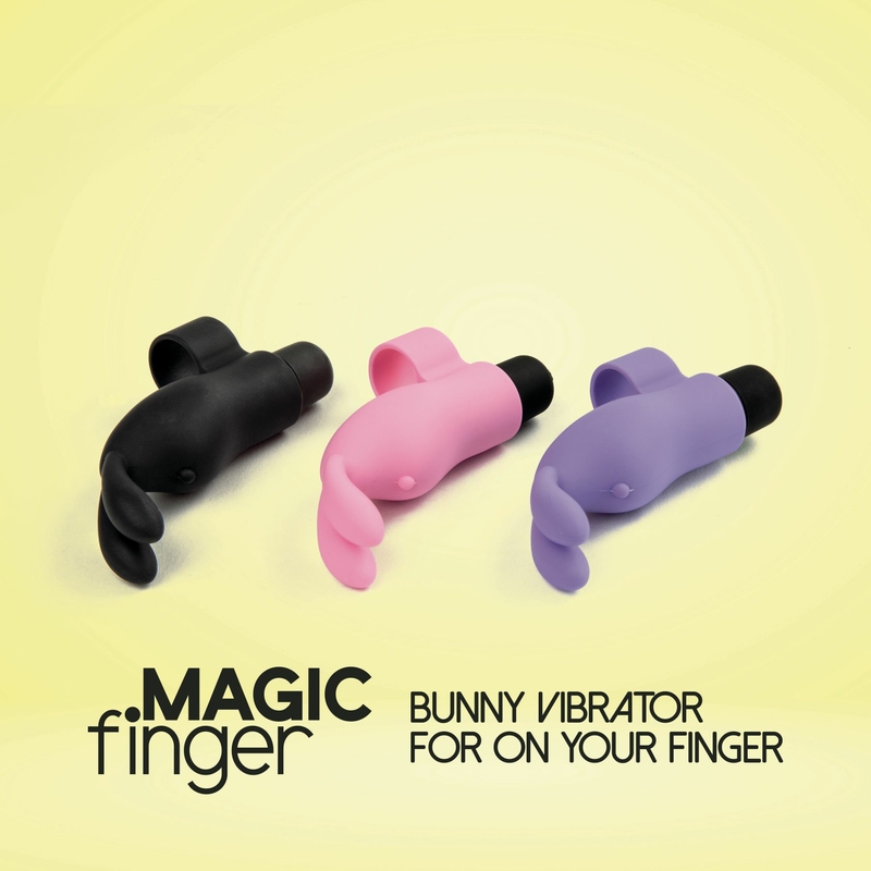 Вибратор на палец FeelzToys Magic Finger Vibrator Black, фото №7