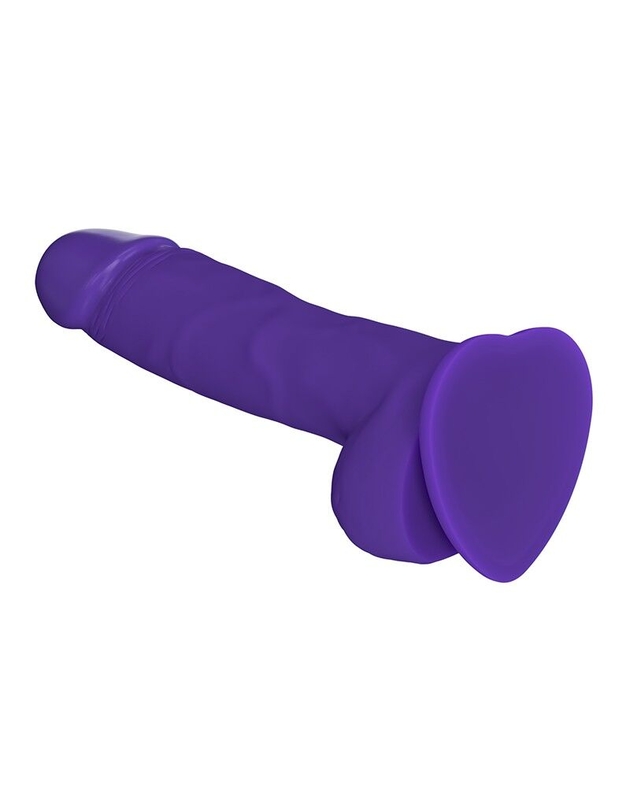 Реалистичный фаллоимитатор Strap-On-Me SOFT REALISTIC DILDO Violet - Size XL, фото №3