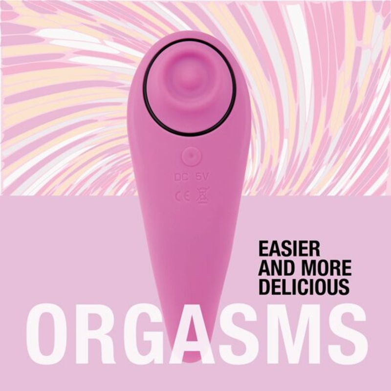 Пульсатор для клитора плюс вибратор FeelzToys - FemmeGasm Tapping & Tickling Vibrator Pink, numer zdjęcia 6