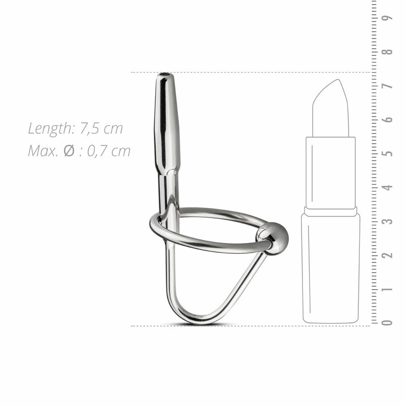 Уретральный стимулятор Sinner Gear Unbendable — Sperm Stopper Hollow Ring, 1 кольцо, фото №4