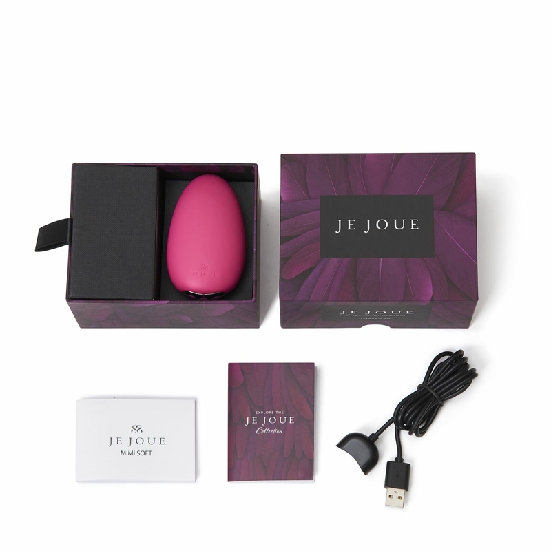 Премиум вибростимулятор Je Joue Mimi Soft Fuchsia, мягкий, очень глубокая вибрациия, 12 режимов, numer zdjęcia 6