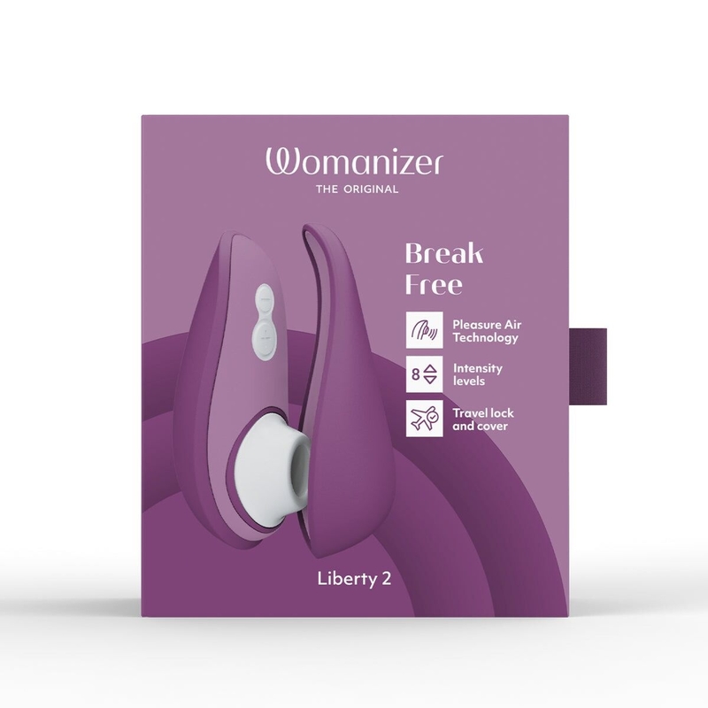 Вакуумный клиторальный стимулятор Womanizer Liberty 2 Purple, фото №11