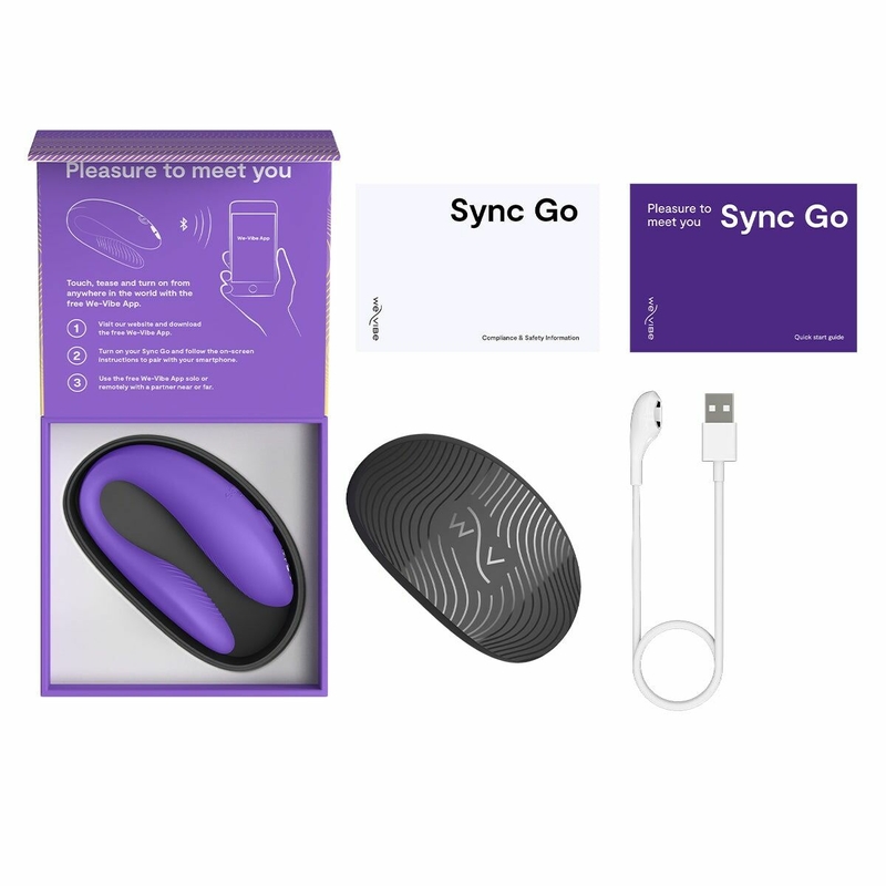 Смарт-вибратор для пар We-Vibe Sync GO Light Purple, numer zdjęcia 8