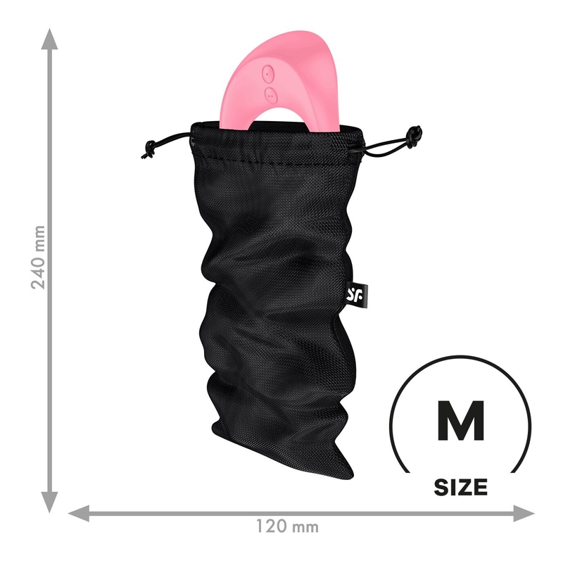 Мешочек для хранения игрушек Satisfyer Treasure Bag M Black, фото №2