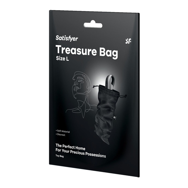 Мешочек для хранения игрушек Satisfyer Treasure Bag L Black, photo number 4