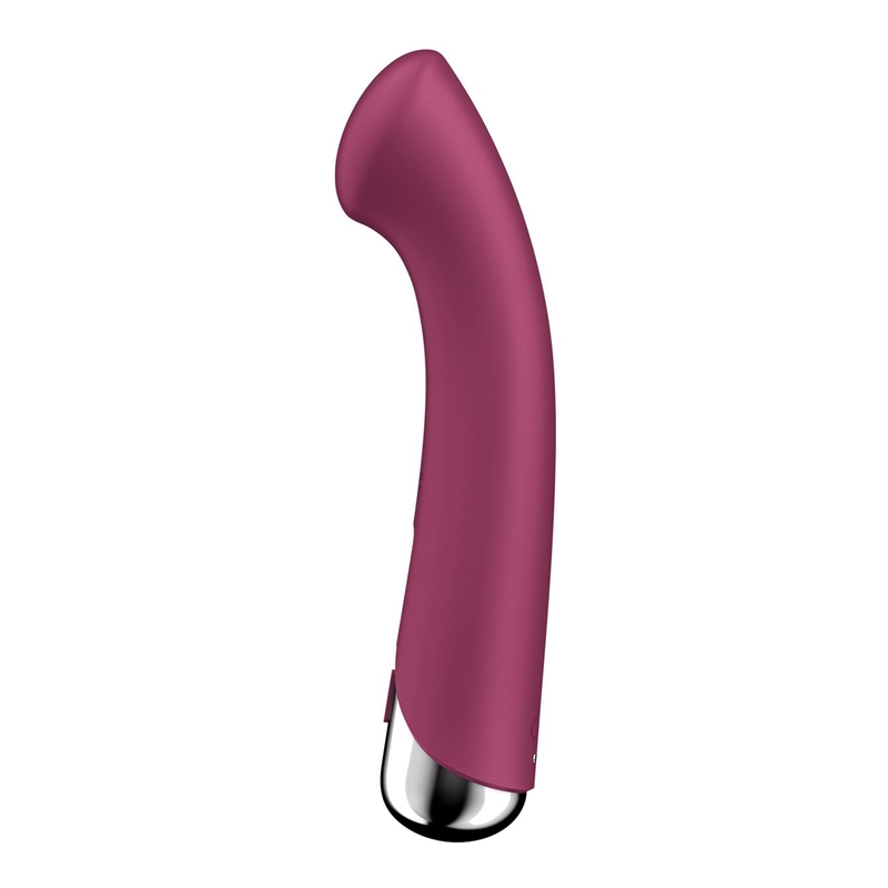 Вибратор с ротацией Satisfyer Spinning G-Spot 1 Red, плоская площадка для стимуляции точки G, фото №4