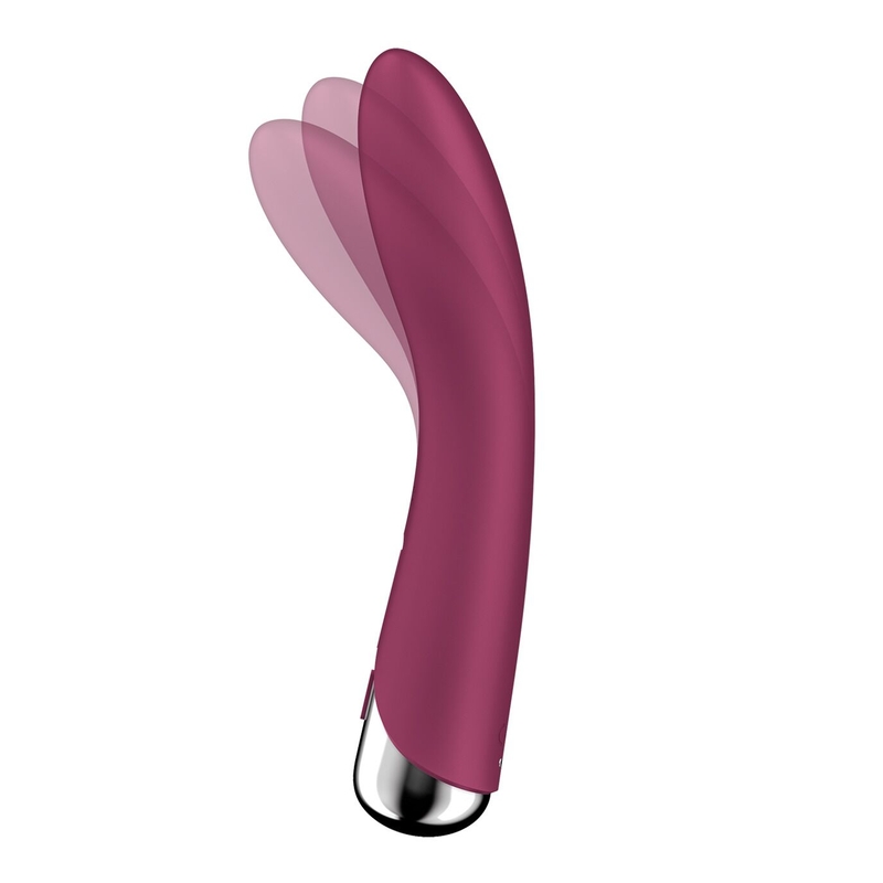 Вибратор точки G с вращением Satisfyer Spinning Vibe 1 Red, 2 мотора, numer zdjęcia 3