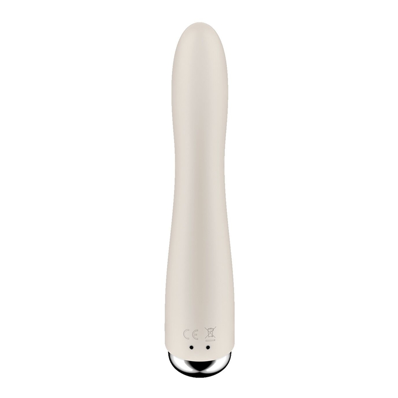 Вибратор точки G с вращением Satisfyer Spinning Vibe 1 Beige, 2 мотора, numer zdjęcia 5