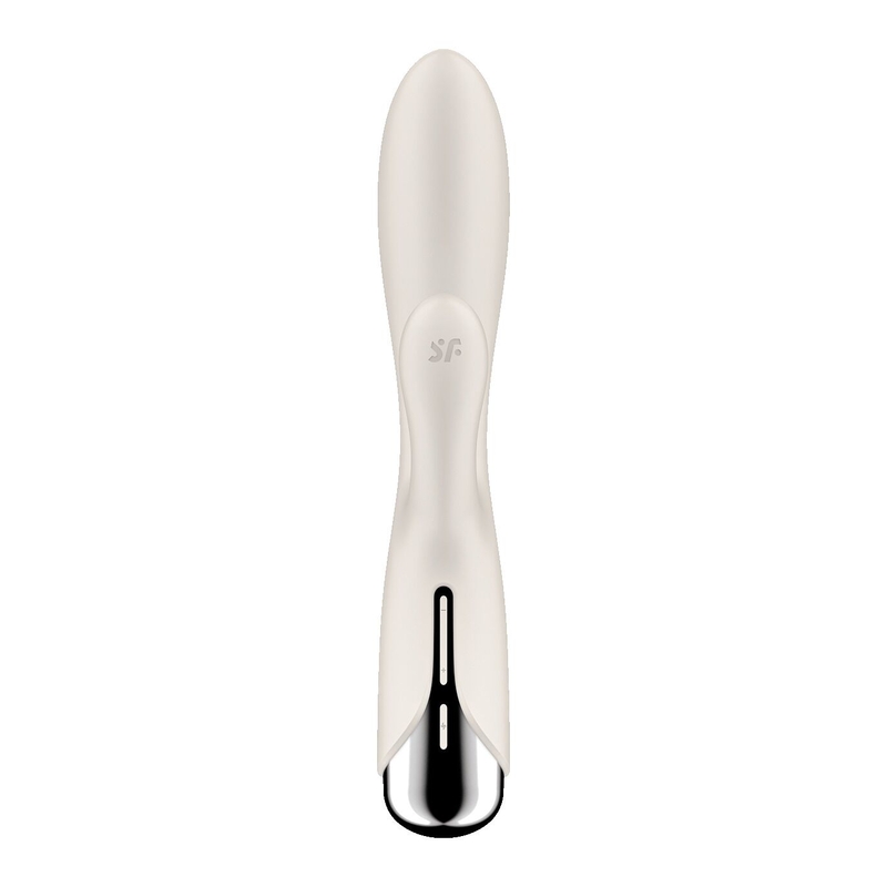 Вибратор-кролик с ротацией Satisfyer Spinning Rabbit 1 Beige, 3 мотора, numer zdjęcia 7