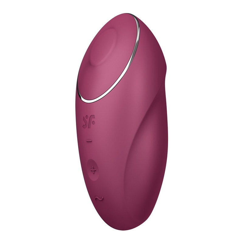 Вибростимулятор-пульсатор Satisfyer Tap & Climax 1 Red, эффект постукивания пальцем, 2 мотора, фото №5