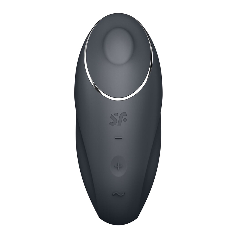 Вибростимулятор-пульсатор Satisfyer Tap & Climax 1 Grey, эффект постукивания пальцем, 2 мотора, photo number 4