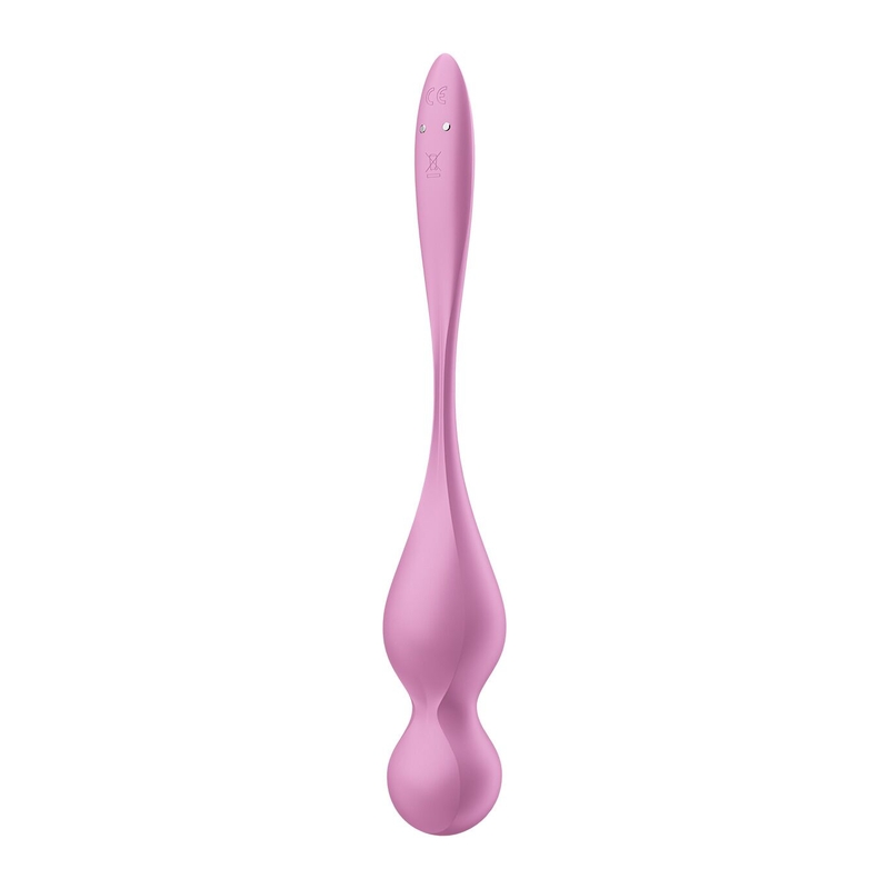 Вагинальные смарт-шарики с вибрацией Satisfyer Love Birds 1 Connect App Pink, 78 г, numer zdjęcia 5