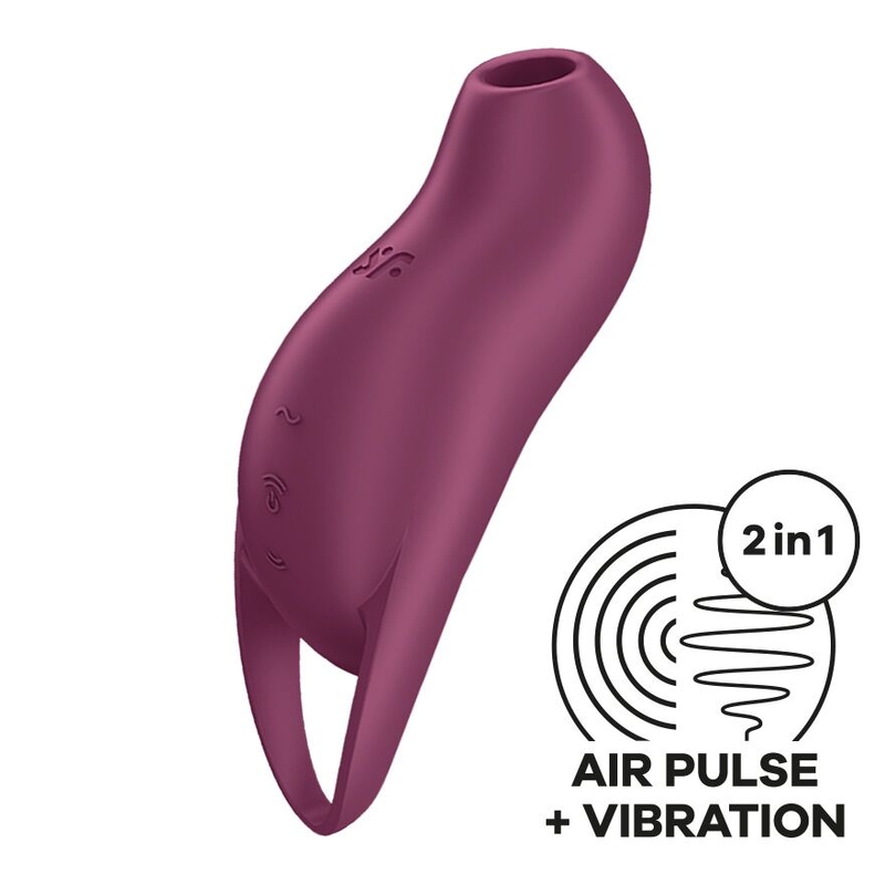 Вакуумный клиторальный стимулятор с вибрацией Satisfyer Pocket Pro 1 Purple, numer zdjęcia 2