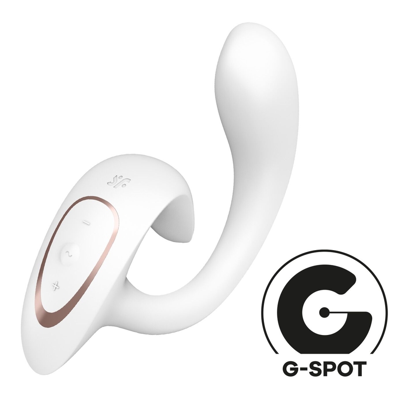 Вагинально-клиторальный вибратор Satisfyer G for Goddess 1 White, 2 мотора, фото №2