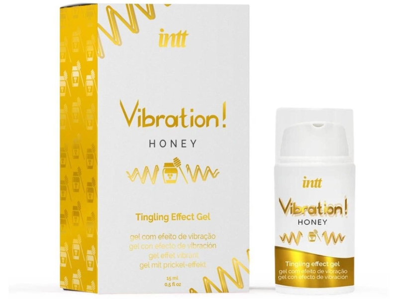 Жидкий вибратор Intt Vibration Honey (15 мл), густой гель, очень вкусный, действует до 30 мин, фото №2