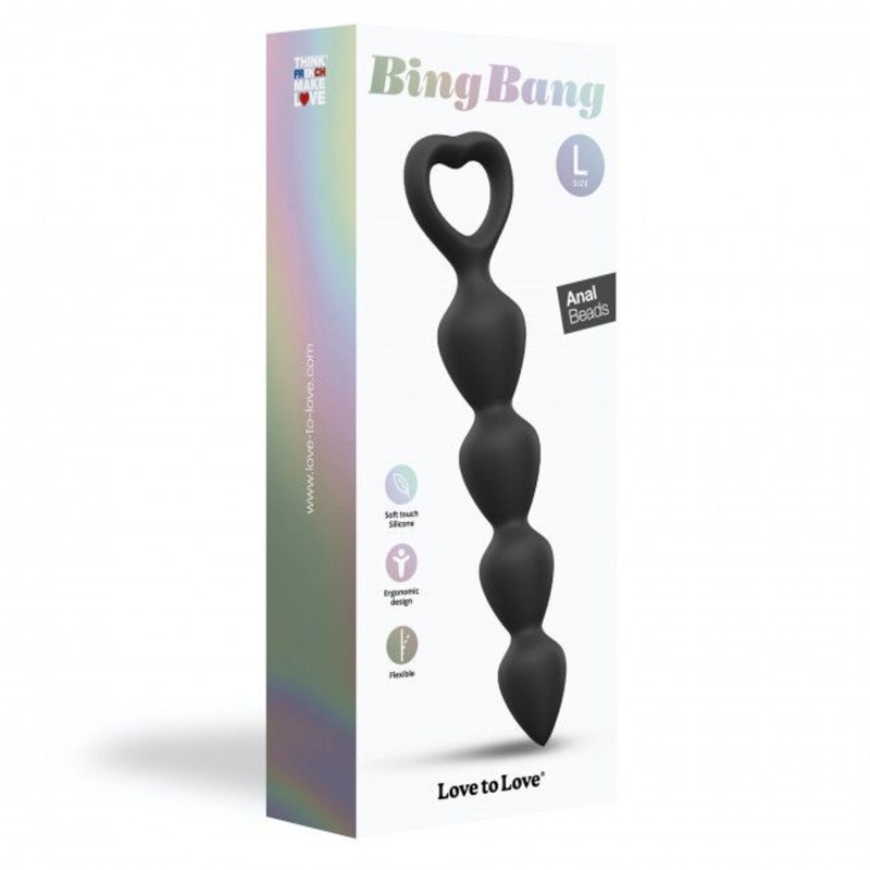 Анальная цепочка Love To Love BING BANG L - BLACK ONYX, numer zdjęcia 7