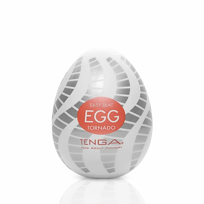 Мастурбатор-яйцо Tenga Egg Tornado со спирально-геометрическим рельефом, фото №2