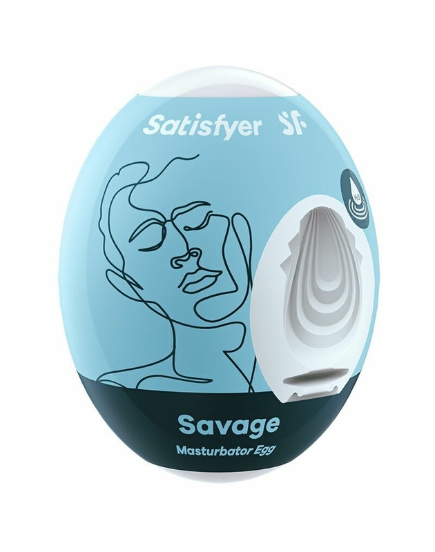 Самосмазывающийся мастурбатор-яйцо Satisfyer Masturbator Egg Savage, одноразовый, не требует смазки