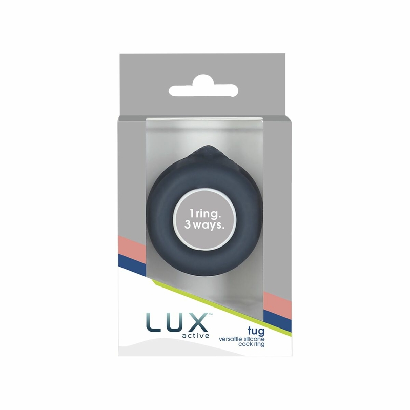 Двойное эрекционное кольцо LUX Active – Tug – Versatile Silicone Cock Ring, фото №9