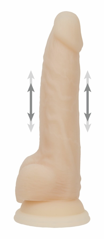 Фаллоимитатор с пульсацией Naked ADDICTION Dominic 9″, пульт ДУ, диаметр 4,2 см, фото №3