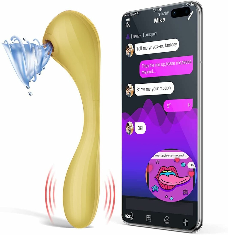Вакуумный вагинально-клиторальный стимулятор Magic Motion Bobi Yellow, управление со смартфона, numer zdjęcia 2