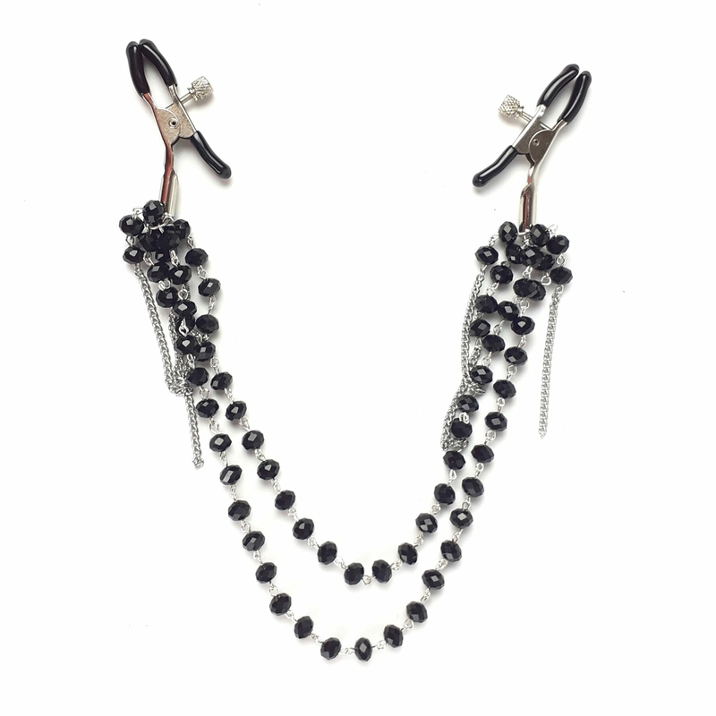 Зажимы для сосков Art of Sex - Nipple clamps Sexy Jewelry Black, фото №2