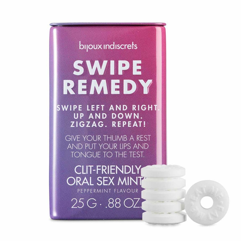 Мятные конфеты Bijoux Indiscrets Swipe Remedy – clitherapy oral sex mints, без сахара, фото №3