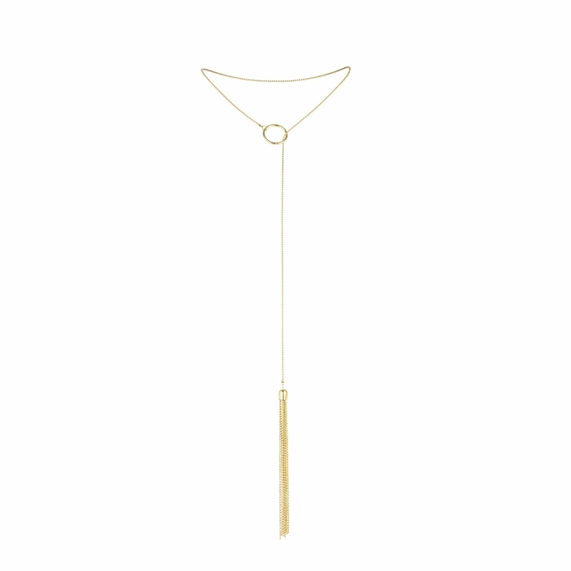 Цепочка для тела Bijoux Indiscrets Magnifique Tickler Pendant Chain — Gold, фото №2