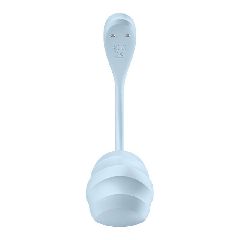 Смарт-виброяйцо Satisfyer Smooth Petal Connect App Light Blue, numer zdjęcia 4