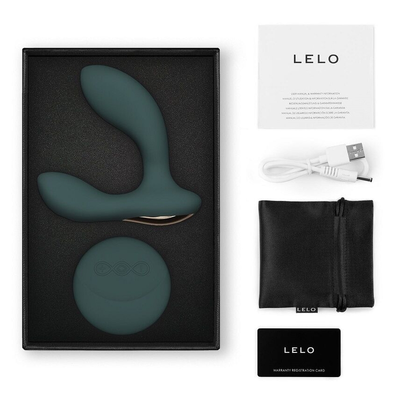 Массажер простаты LELO Hugo 2 Remote Green, фото №4