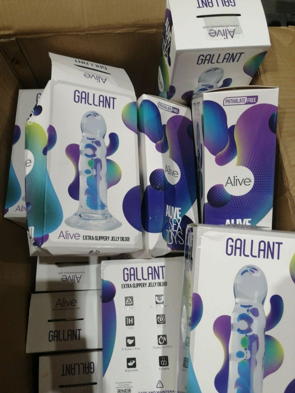 Прозрачный фаллоимитатор Alive Gallant Jelly Dildo (мятая упаковка), фото №3