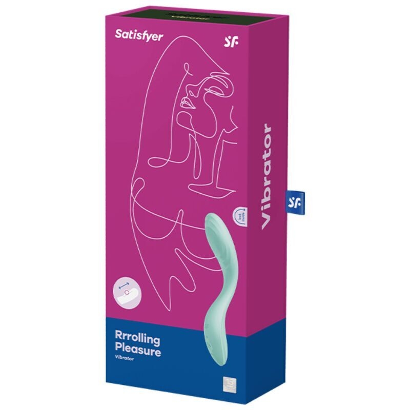 Вибратор с жемчужной стимуляцией точки G Satisfyer Rrrolling Pleasure Mint (мятая упаковка!!!), photo number 7