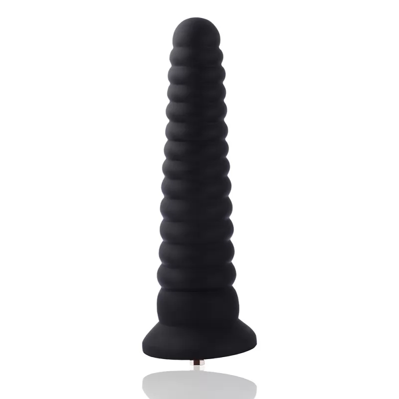 Анальный дилдо в форме башни для секс-машин Hismith Tower shape Anal Toy, система KlicLok, фото №3