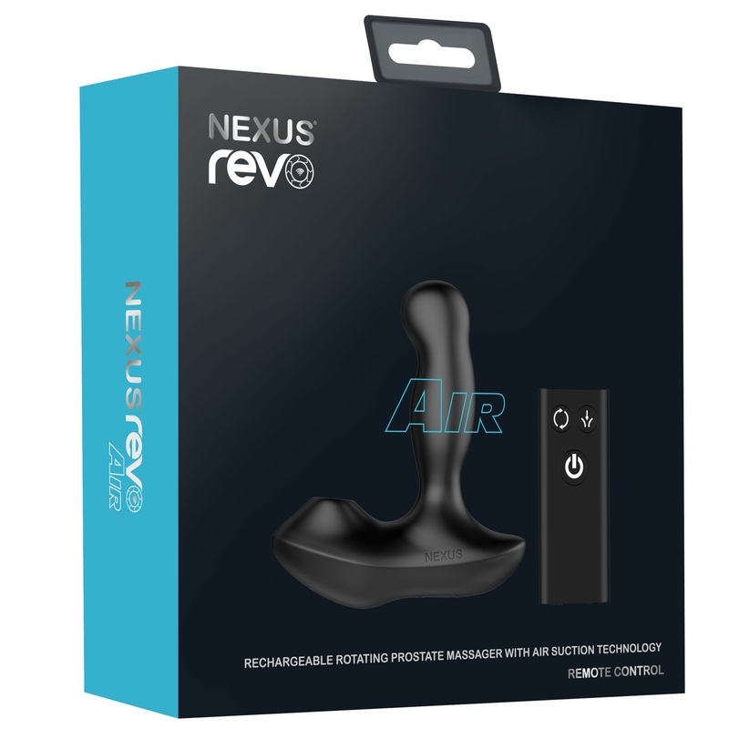Массажер простаты Nexus Revo Air с вакуумным стимулятором промежности и вращающейся головкой, numer zdjęcia 8