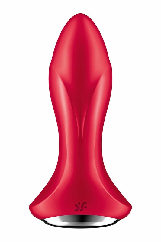 Анальная смарт-вибропробка с жемчужным массажем Satisfyer Rotator Plug 1+ Red, фото №5