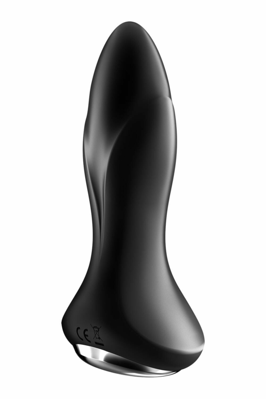 Анальная смарт-вибропробка с жемчужным массажем Satisfyer Rotator Plug 1+ Black, numer zdjęcia 6