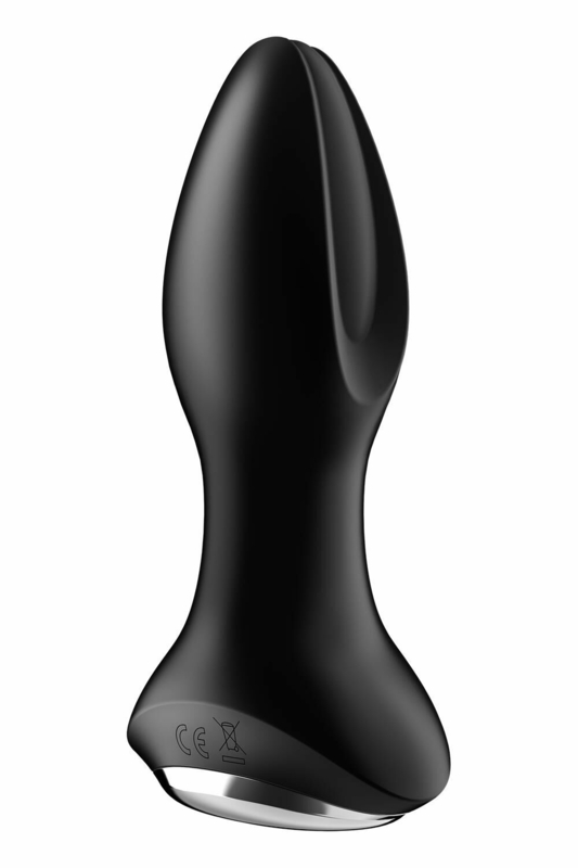 Анальная смарт вибропробка с жемчужным массажем Satisfyer Rotator Plug 2+ Black, фото №6