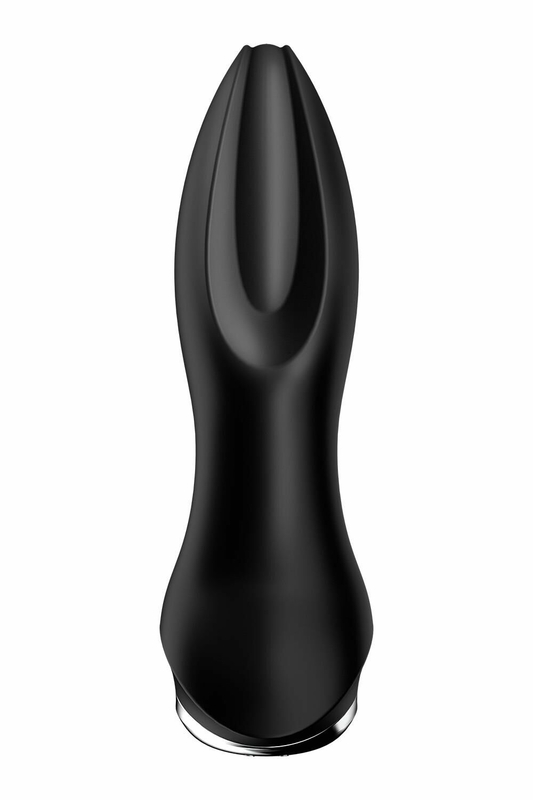 Анальная смарт вибропробка с жемчужным массажем Satisfyer Rotator Plug 2+ Black, фото №7