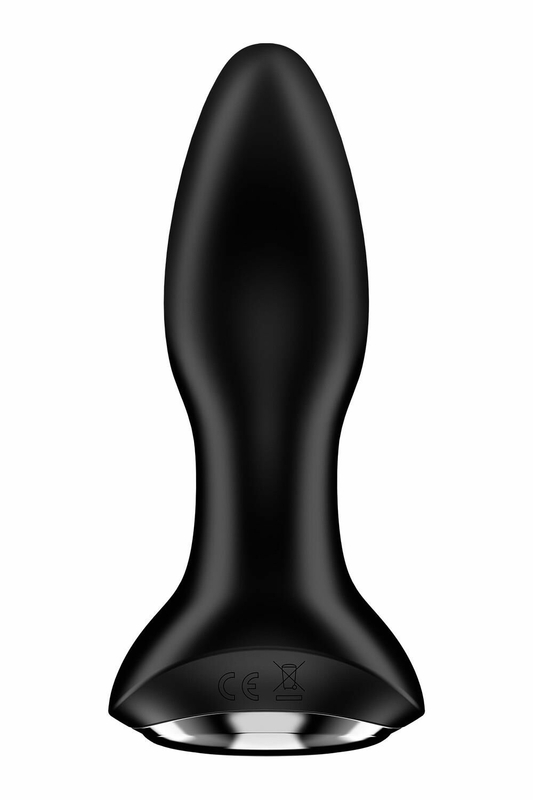 Анальная смарт вибропробка с жемчужным массажем Satisfyer Rotator Plug 2+ Black, фото №8