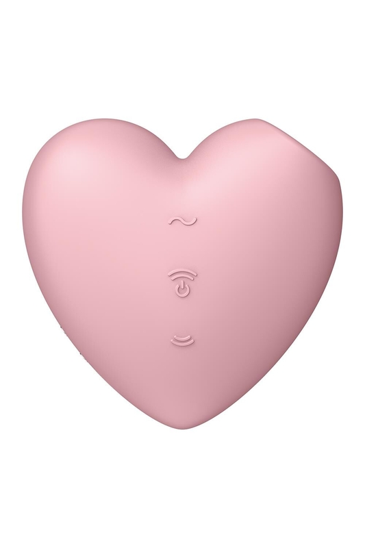 Вакуумный стимулятор-сердечко с вибрацией Satisfyer Cutie Heart Light Red, numer zdjęcia 7