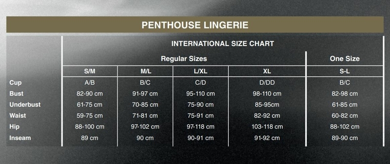 Трусики-стринги Penthouse Classified L/XL Black, двойные резиночки, непрозрачная вставка и бантик, фото №5