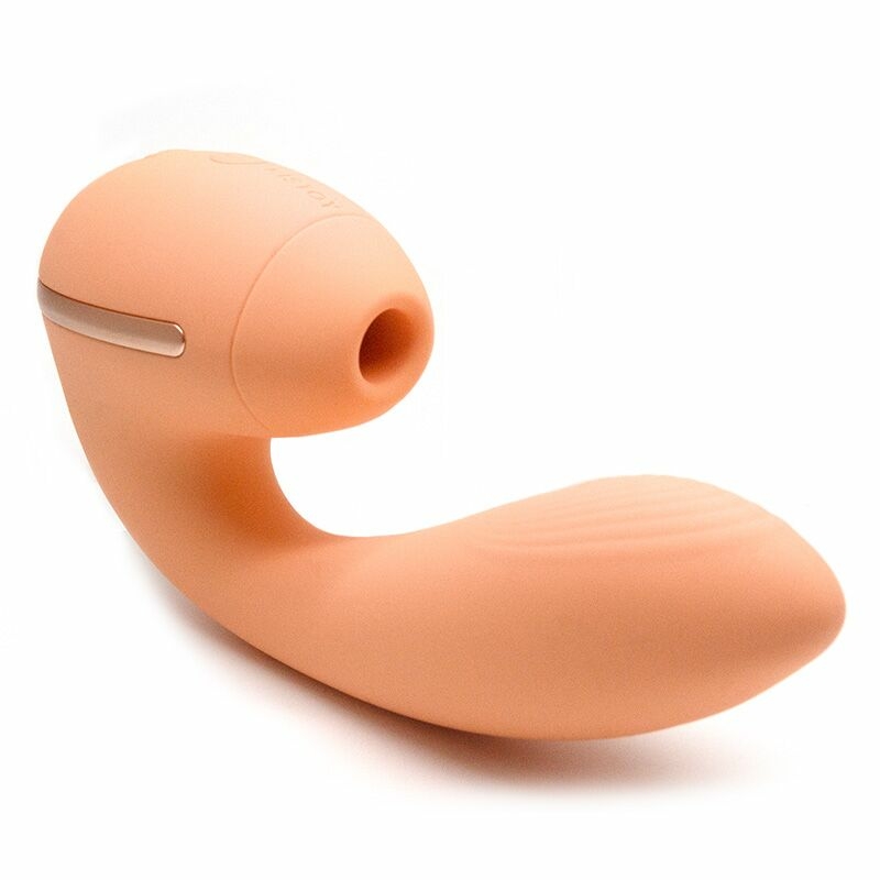 Вакуумный вибратор KISTOY Tina Mini Orange, вагинально-клиторальный, фото №2