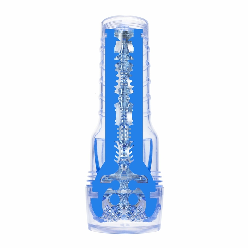 Мастурбатор Fleshlight Turbo Core Blue Ice, оральный секс (глубокое горло), photo number 6