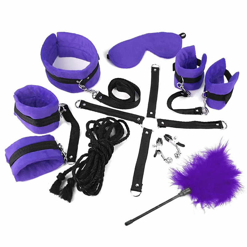 Набор БДСМ Art of Sex - Soft Touch BDSM Set, 9 предметов, Фиолетовый, numer zdjęcia 5