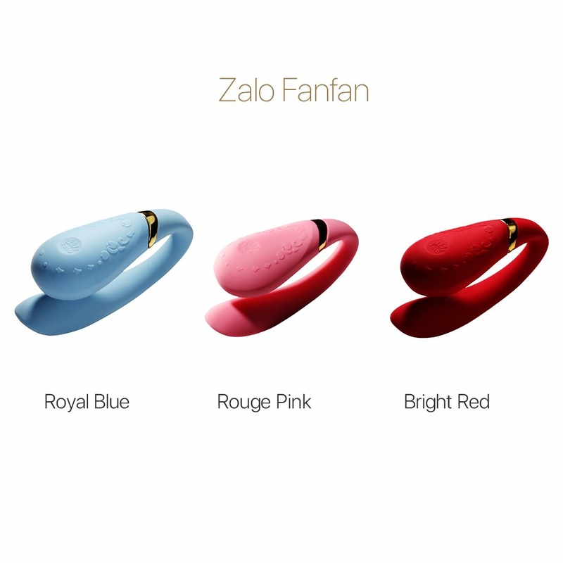Смартвибратор для пар Zalo — Fanfan Royal Blue, numer zdjęcia 10