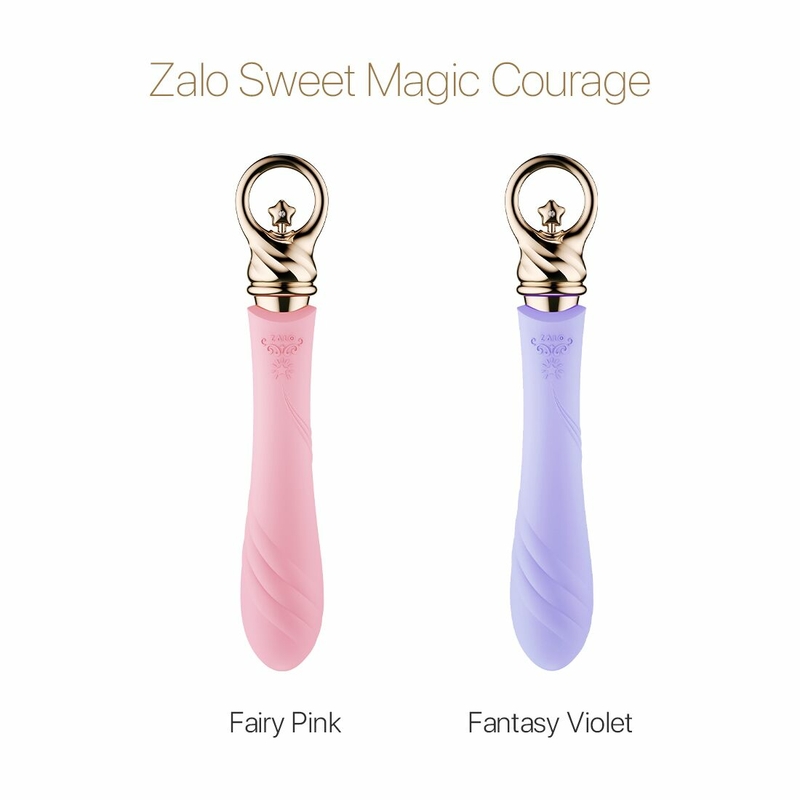 Вибратор для точки G с подогревом Zalo Sweet Magic - Courage Fairy Pink, фото №9